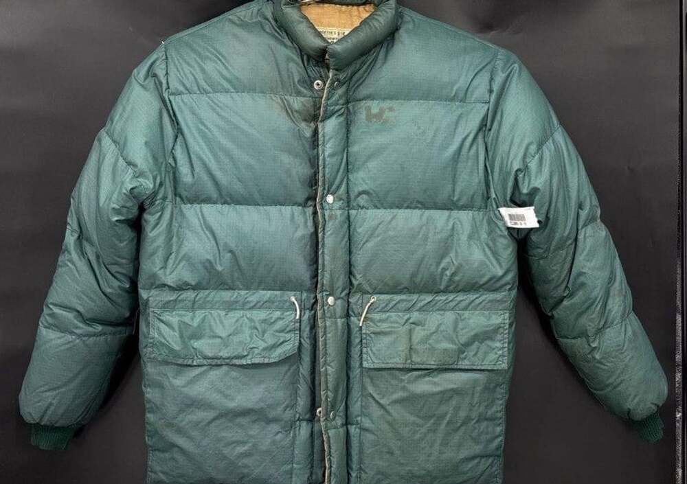 Herter's Authentic Hudson Bay Puffer Jacket Size L Green Down Winter Coat